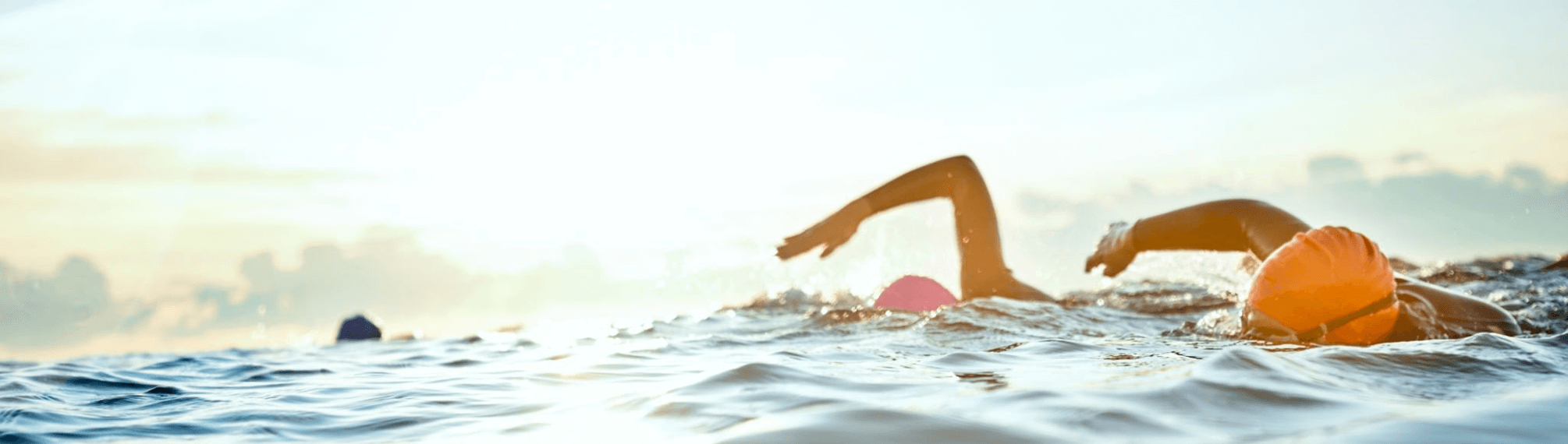 Swimmers in open water